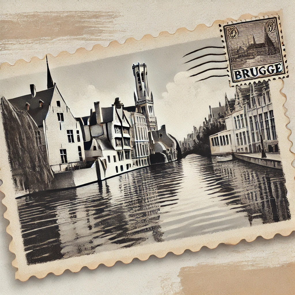 handelshuur postkaart Brugge